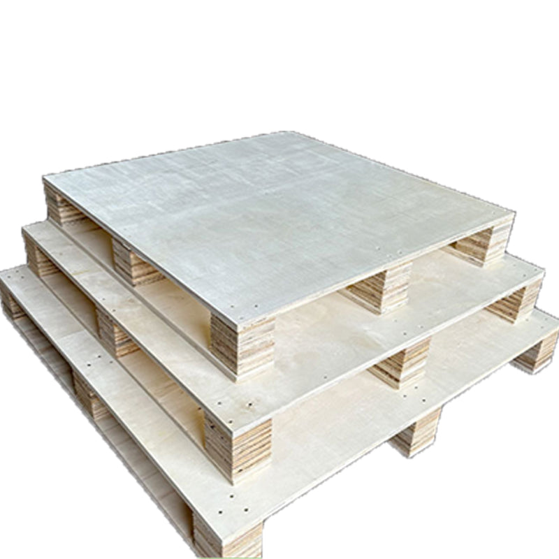 XiongCan Fumigation-free wooden pallet Fumigation-free export plywood pallet four sides into the fork wooden pallet logistics turnover warehousing forklift wooden pallets(Price please ask customer service)Cargo pallets Solid wood