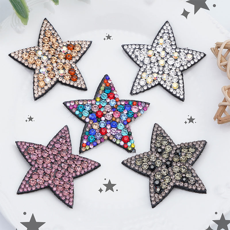 ZHAOSHUN Outfit 3 Five pointed star patch, small star cloth patch, water diamond patch cloth patch