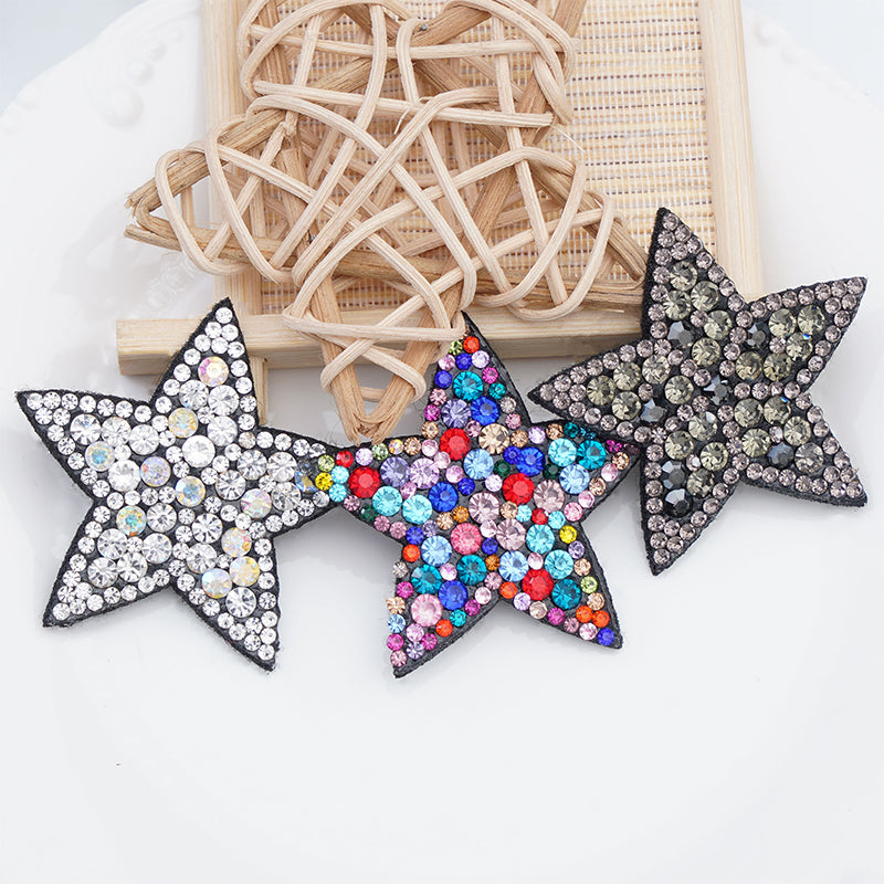 ZHAOSHUN Outfit 2 Five pointed star patch, small star cloth patch, water diamond patch cloth patch