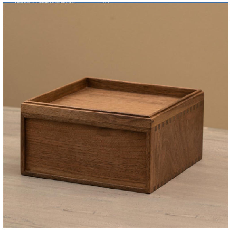 YANSE Sagittarius-Double Drawer Organizer 25x25x14 Light luxury tea box Pu 'er tea box