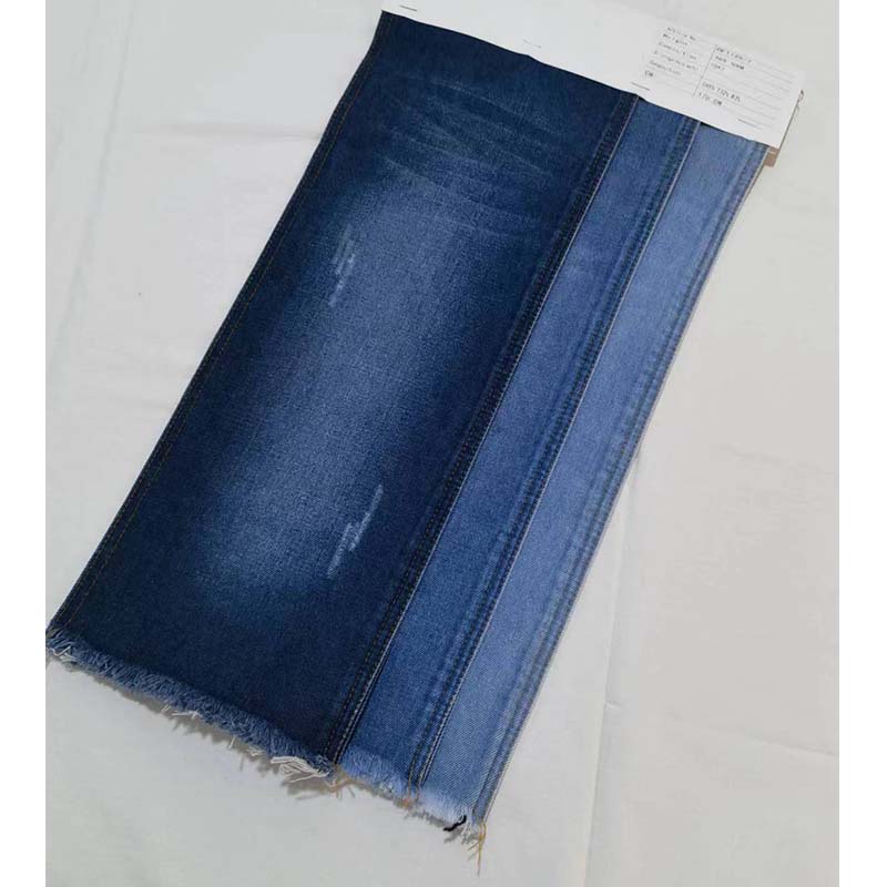 ZHENGNENGLIANG Denim fabric DF1125-7 Denim pure cotton washed elastic denim fabric washed denim fabric