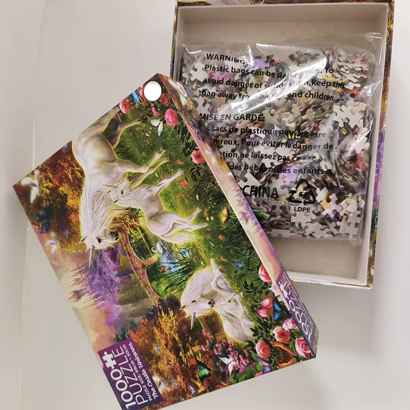 HAISHENG unicorn puzzle Puzzle Puzzle Toys Children's Cartoon Anime Puzzle