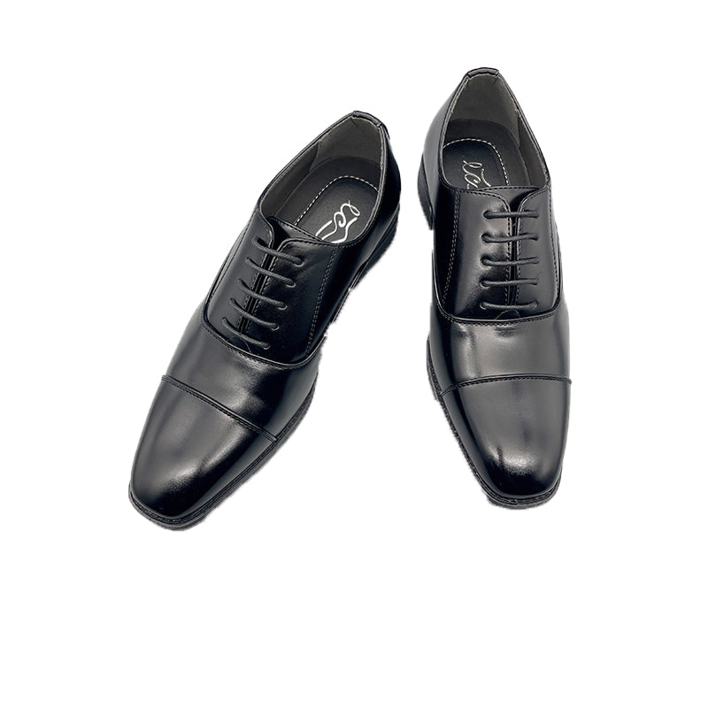 CHAOLUN Men's gentleman's flat-top shoes CL2206High end business leather shoes, formal attire, business leather shoes