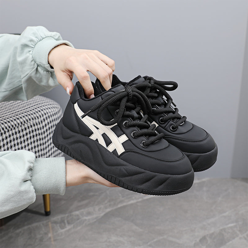 YABEILE 2337# Forrest Gump shoes Thick sole casual shoes, versatile casual shoes, soft sole autumn women's shoes