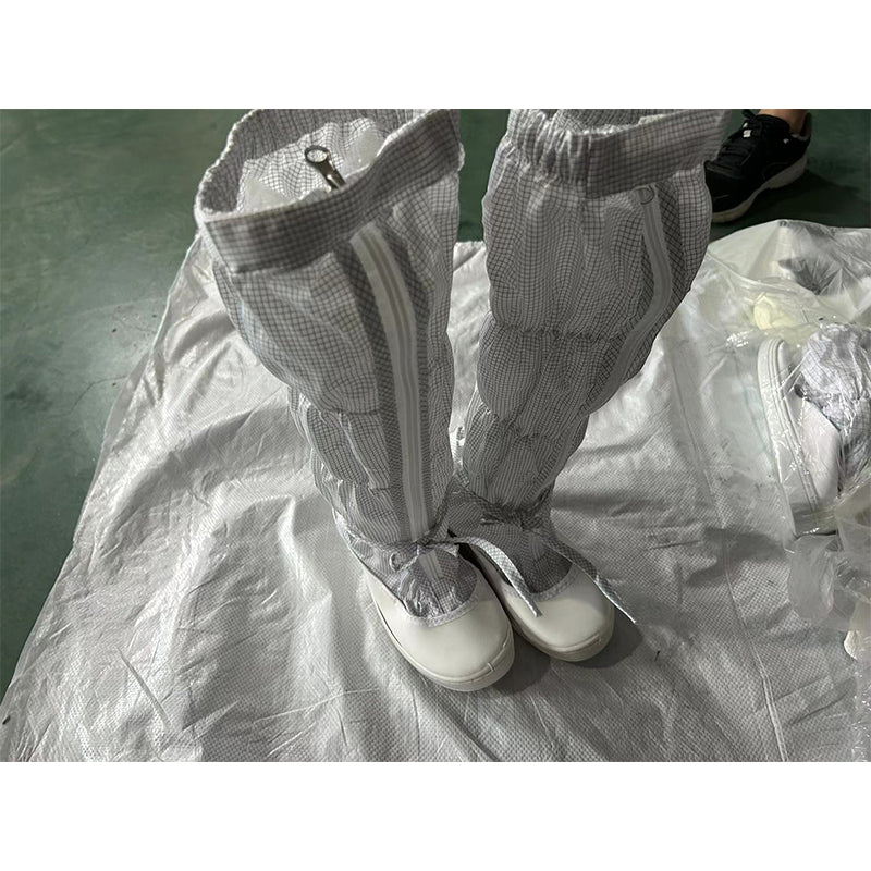 Yakewei SPU sole anti-static shoes 0.25 mesh long tube Starting batch of single size 50 pairs Size: 36-47(Ask customer service for specific details)Leather Dust-free shoes