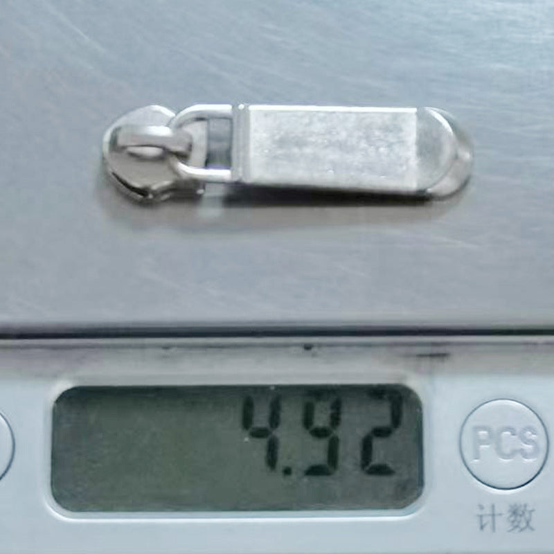 ANXIN 5# round head wavy thumb pull tab pull card luggage tent special nylon lockless zipper head can be set logo Zipper head accessories for clothing Universal zipper head Metal zipper head