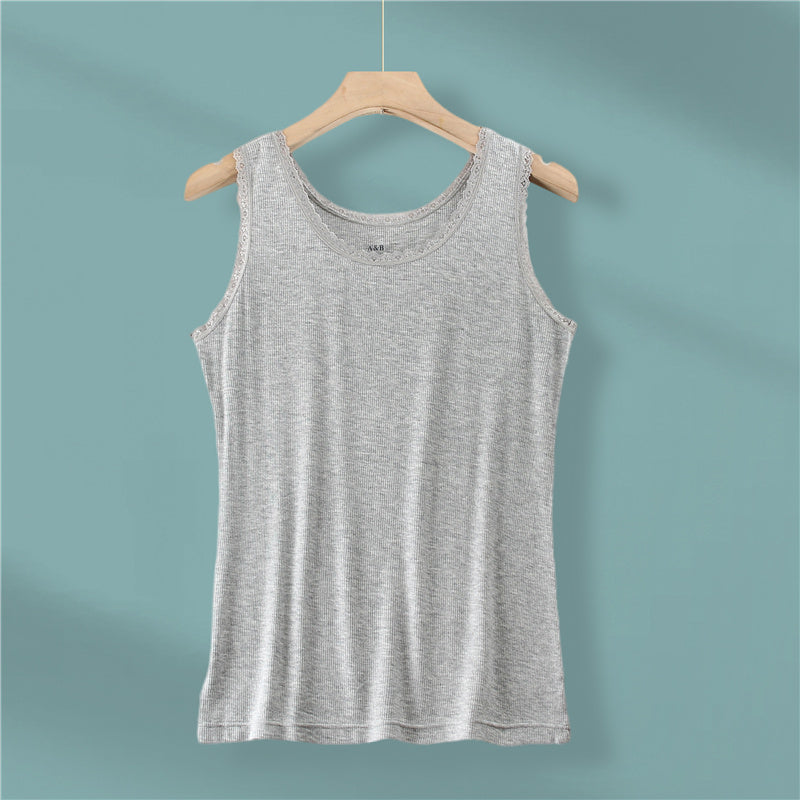 AB Modal ribbed camisole Starting batch 200 Modal vest AB underwear heart