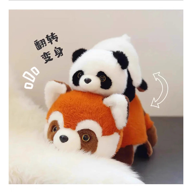 Xuqian Turn into a panda Dimensions 25 cm, 35 cm, 45 cm, 55 cm Fun doll flip bear Children's gift