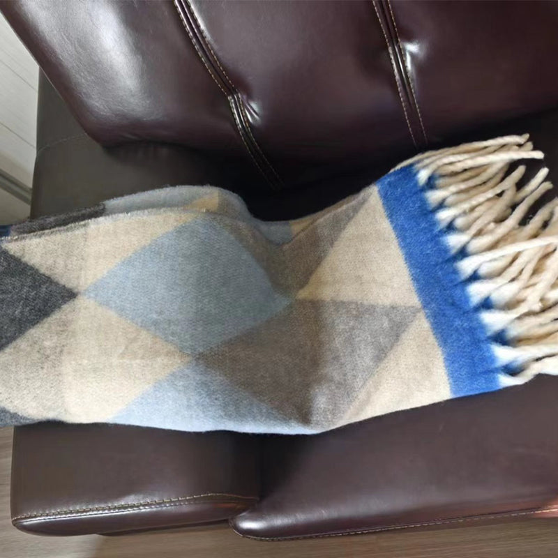 YuXiang Fall and winter fashion new mohair open shawl scarf Korean version of the outdoor warm coat Shoulder protection padded