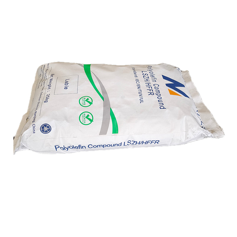 ZHONGCHAO 90℃ thermoplastic low smoke halogen free B1 grade flame retardant cable material