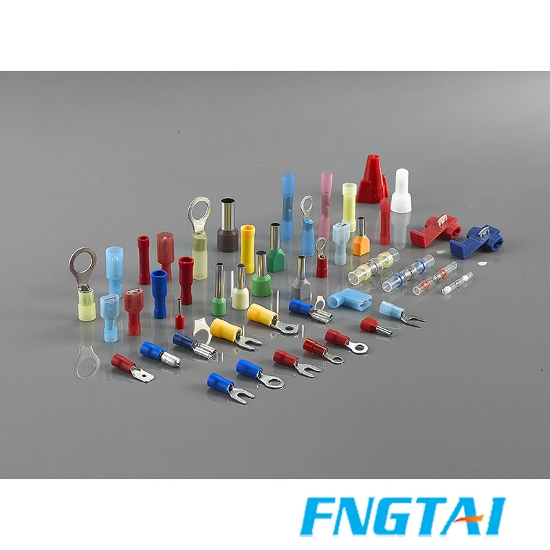 FENGTAI High Quality RV Type Crimp Ring Insulated Copper Cable Terminal Lug