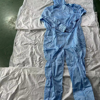 Yakewei Dustless anti-static one-piece suit Size:S M L XL 2XL 3XL 4XL 5XL 6XL Starting batch of single size 50 pieces(Ask customer service for specific details)workwear  dustproof