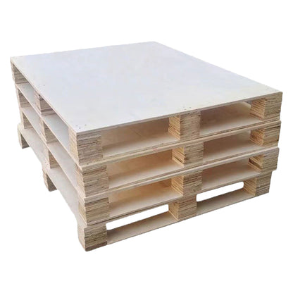XiongCan Fumigation-free wooden pallet Plywood fumigation-free pallet TianZi cardboard export wooden pallet logistics turnover warehousing two sides four sides into the fork pallet(Price please ask customer service)Logistics pallet Anti-corrosion