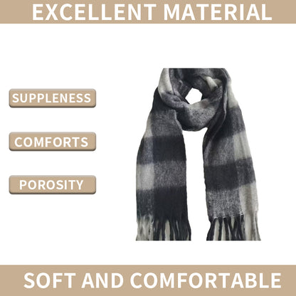 YuXiang Factory direct winter new ladies soft imitation cashmere checkered plaid scarf scarf Solid color Traveling to take pictures