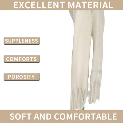 YuXiang New scarf Korean version of the girls autumn and winter senior wild mohair warm monochrome scarves Mohair Thickened