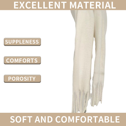 YuXiang New scarf Korean version of the girls autumn and winter senior wild mohair warm monochrome scarves Mohair Thickened