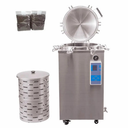 BINJIANG Vertical Pressure Steam Sterilizer-Digital Display Automatic Type Safe Stainless steel