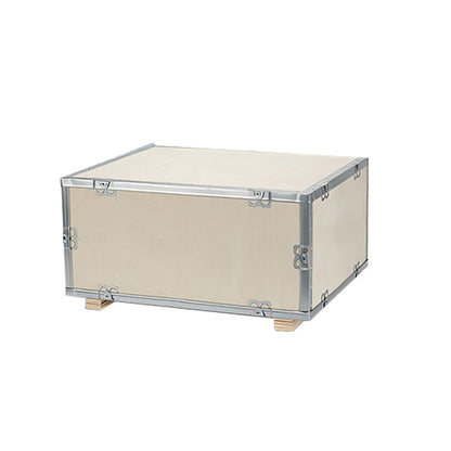 XiongCan Fumigation-free steel belt packing box Thickened plywood export wooden crate fumigation-free card buckle edge steel belt wooden box logistics air transportation packaging wooden box(Price please ask customer service)Export equipment Packing