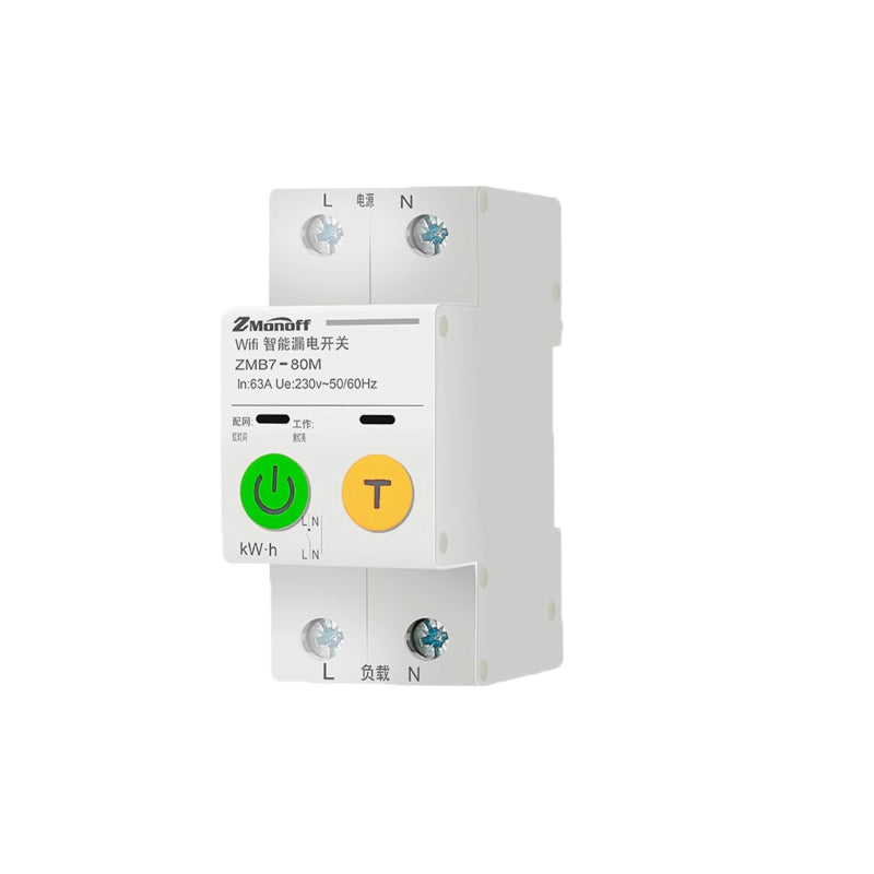 ZhiMei WiFi Leakage Interrupter 1P+N 63A Automatic Controller Infinite Cycle Switch