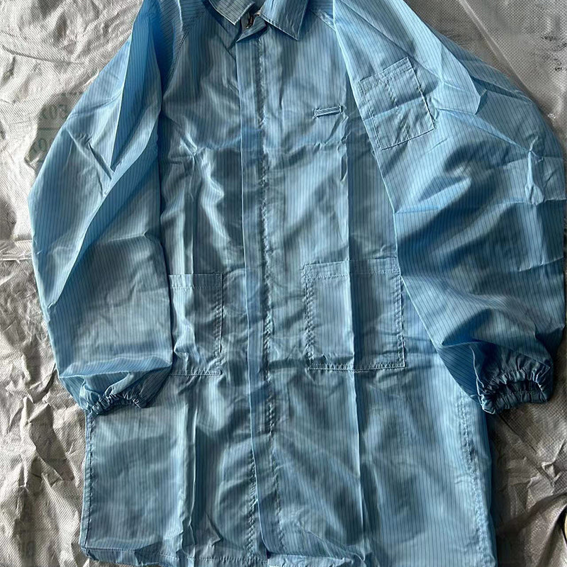 Yakewei Dustless anti-static coats Starting batch of single size 50 pieces Size:S M L XL 2XL 3XL 4XL 5XL 6XL(Ask customer service for specific details)Long Overalls Dustproof clothing split