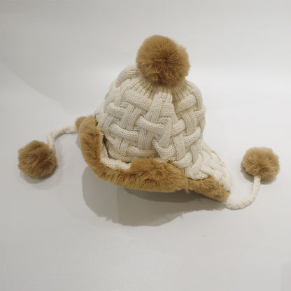 YuXiang Hat winter wool Thunderbolt hat Korean cycling windproof winter warm ear protection thickened velvet cold Cotton cap Ear protection cap Big head circumference furry