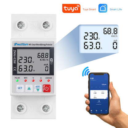 ZhiMei WiFi leakage insurance 63A Cell phone remote cloud control remote control Leakage protection