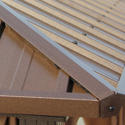 YinShiSheng Aluminium double roof canopy with galvanised sheet YS1099 3.65X4.25M(12'x14') Starting lot size 20 Sunshade Pavilion Sun Protection