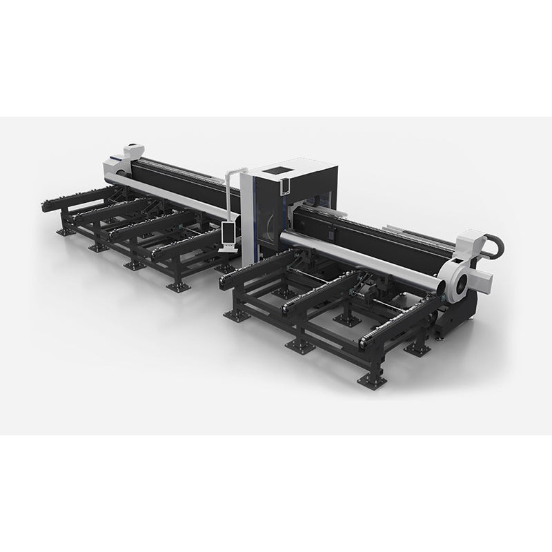 YueGe Automatic pulling three- and four-chuck heavy-duty profile cutting machine Industrial fiber laser cutting machine Laser cutting equipment for sheet metal processing