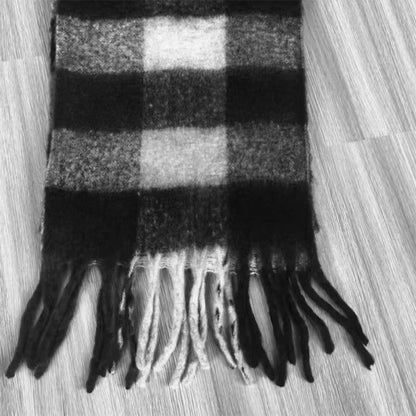 YuXiang Factory direct winter new ladies soft imitation cashmere checkered plaid scarf scarf Solid color Traveling to take pictures