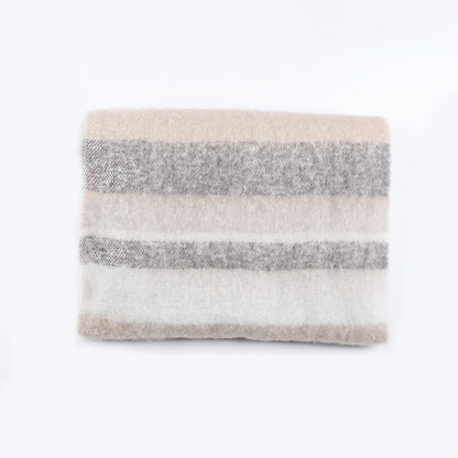 YuXiang Ambient sense of fall and winter warm scarf new Korean version of the tassel hundred stripes thickened neck scarf Student ins tide