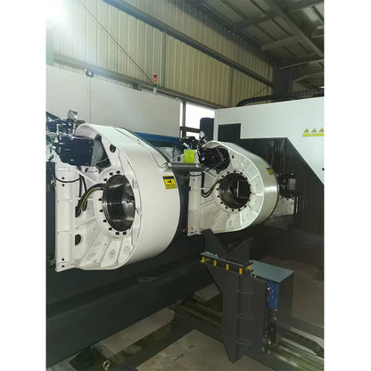 YueGe Automatic pulling three- and four-chuck heavy-duty profile cutting machine Industrial fiber laser cutting machine Laser cutting equipment for sheet metal processing