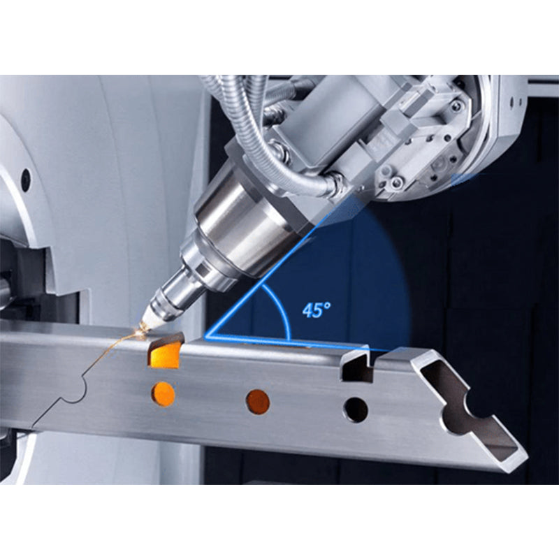 YueGe Automatic pulling three- and four-chuck heavy-duty profile cutting machine Industrial fiber laser cutting machine Laser cutting equipment for sheet metal processing