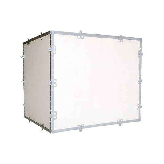 XiongCan Fumigation-free steel belt packing box Export Packaging Wooden Crate Steel Strip Logistics Edge Wrap Snap Assembly Equipment Packing Box Sea Transportation Fumigation Free Wooden Crate(Price please ask customer service)Assembly Plywood