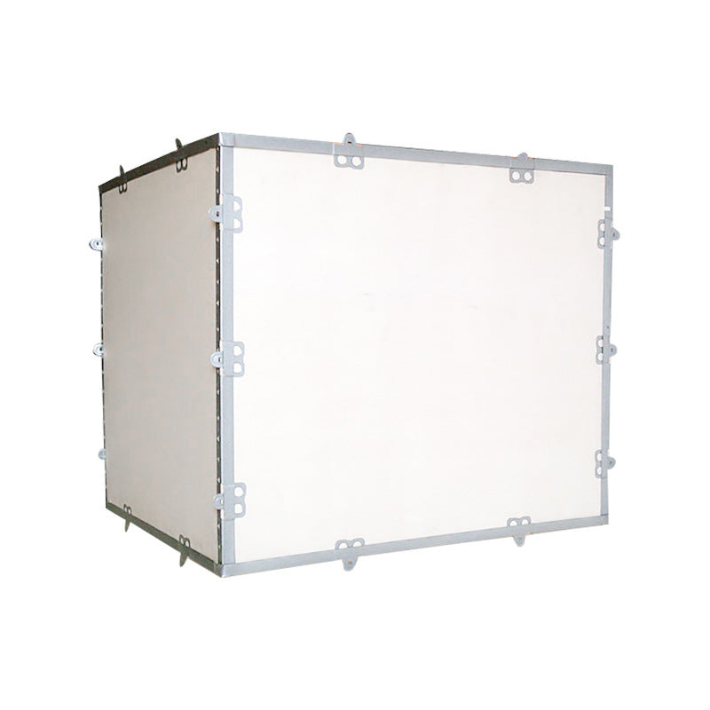 XiongCan Fumigation-free steel strip packing box Export logistics steel belt wooden box instrument equipment wooden box packaging removable fumigation-free plywood critical packaging box(Price please ask customer service)Large Storage Decoration