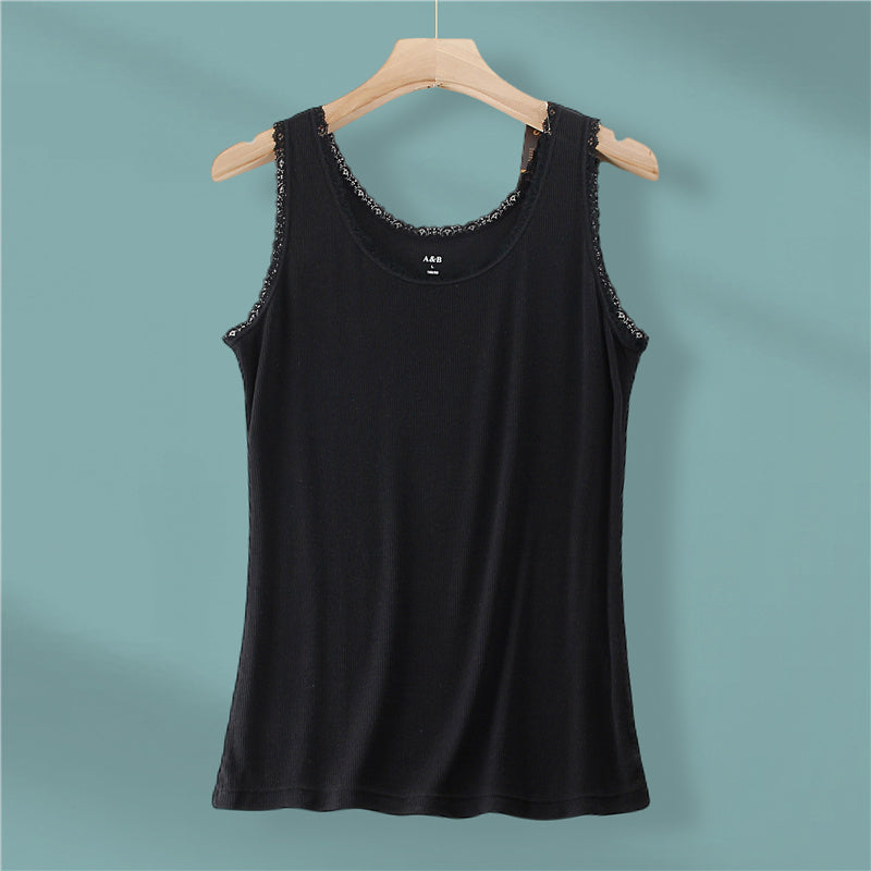 AB  Modal ribbed camisole Starting batch 200  Modal vest AB underwear heart